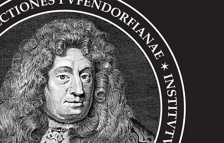 Pufendorfföreläsningarnas logotyp. Illustration.